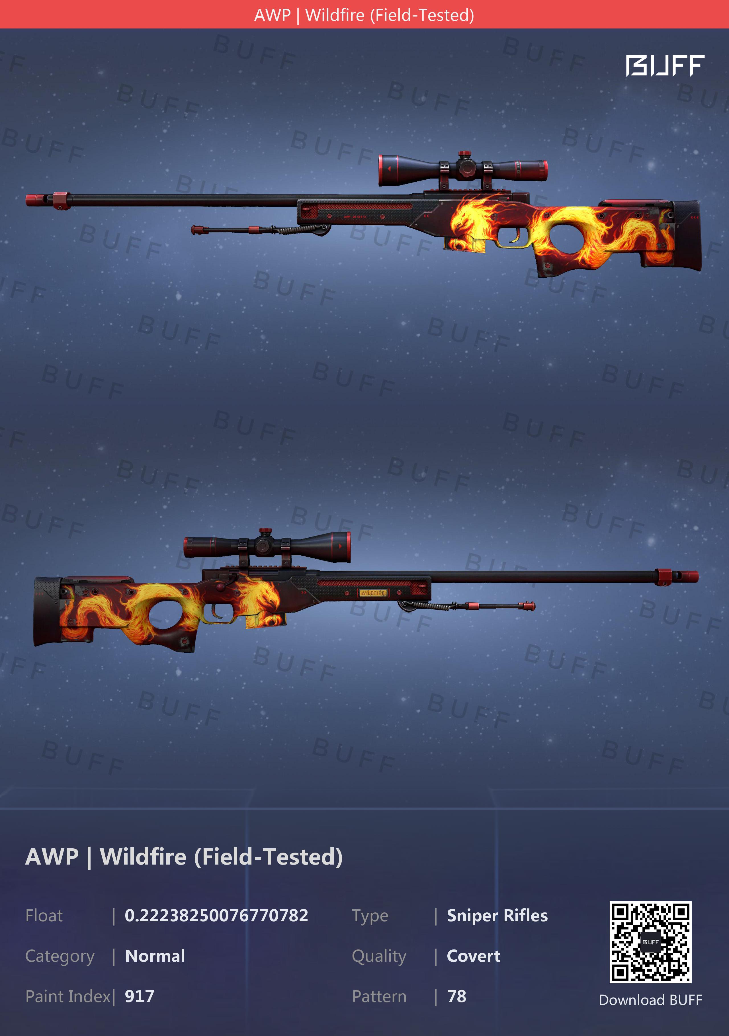Awp wildfire battle scarred фото 3